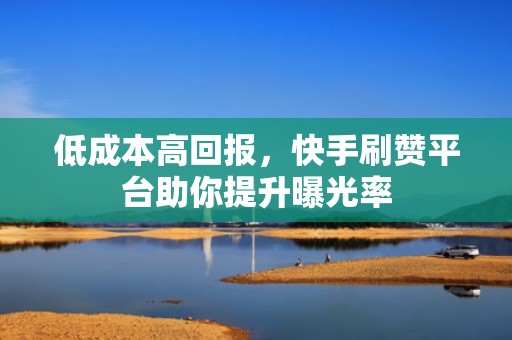 低成本高回报，快手刷赞平台助你提升曝光率