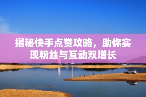 揭秘快手点赞攻略，助你实现粉丝与互动双增长
