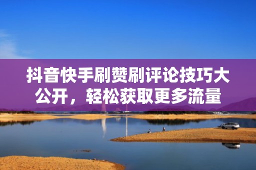 抖音快手刷赞刷评论技巧大公开，轻松获取更多流量