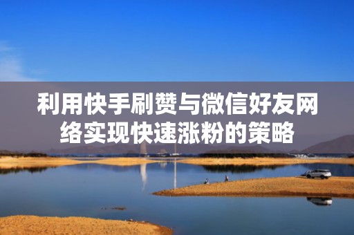 利用快手刷赞与微信好友网络实现快速涨粉的策略