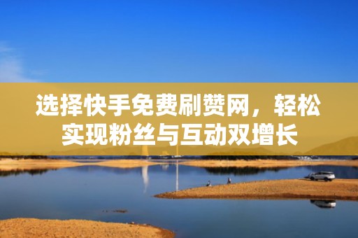 选择快手免费刷赞网，轻松实现粉丝与互动双增长