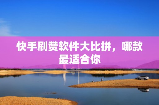 快手刷赞软件大比拼，哪款最适合你