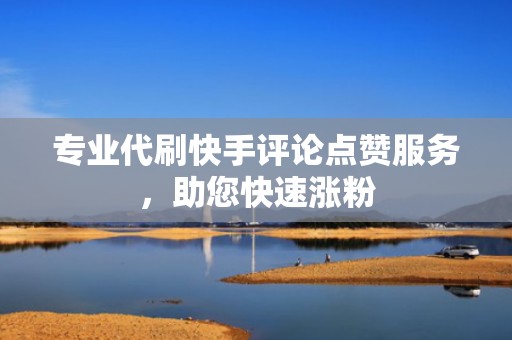 专业代刷快手评论点赞服务，助您快速涨粉