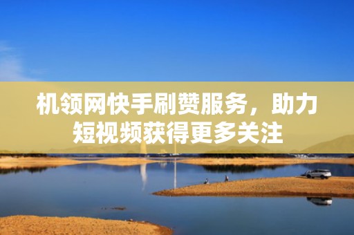 机领网快手刷赞服务，助力短视频获得更多关注
