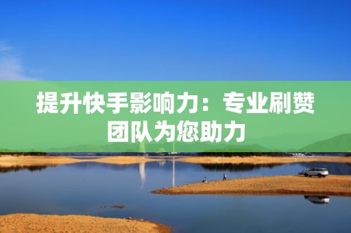 提升快手影响力：专业刷赞团队为您助力