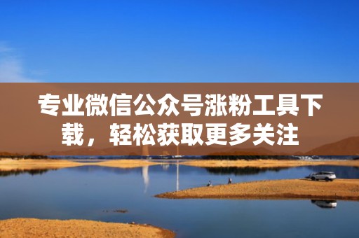 专业微信公众号涨粉工具下载，轻松获取更多关注