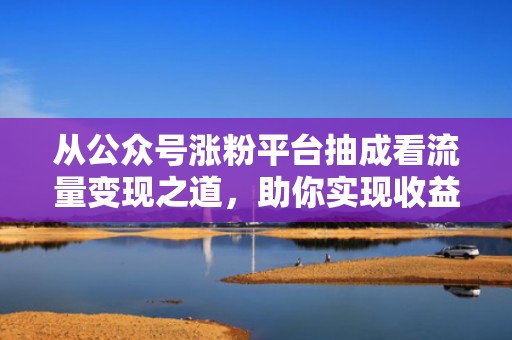 从公众号涨粉平台抽成看流量变现之道，助你实现收益最大化