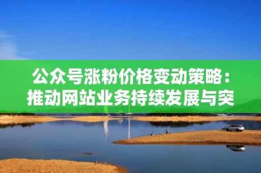 公众号涨粉价格变动策略：推动网站业务持续发展与突破
