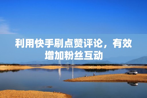 利用快手刷点赞评论，有效增加粉丝互动
