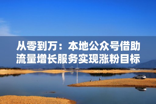 从零到万：本地公众号借助流量增长服务实现涨粉目标