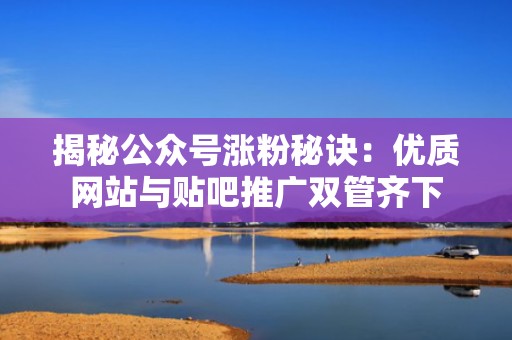 揭秘公众号涨粉秘诀：优质网站与贴吧推广双管齐下