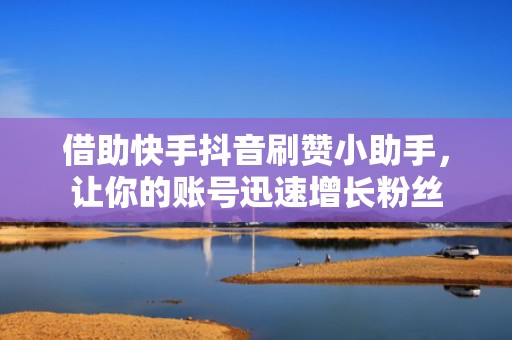 借助快手抖音刷赞小助手，让你的账号迅速增长粉丝