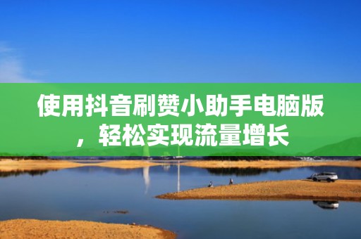 使用抖音刷赞小助手电脑版，轻松实现流量增长