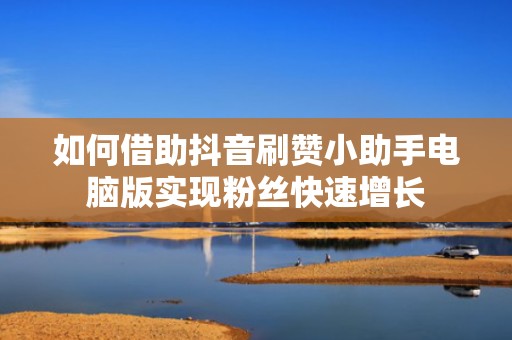 如何借助抖音刷赞小助手电脑版实现粉丝快速增长