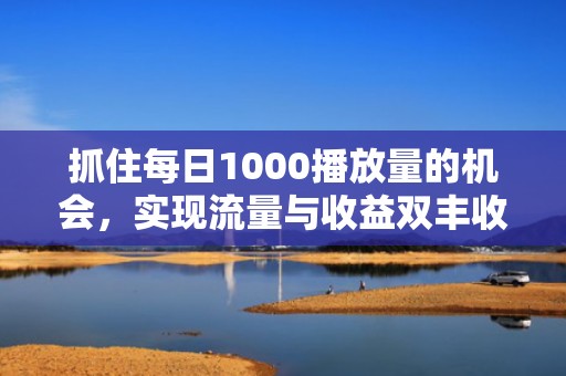抓住每日1000播放量的机会，实现流量与收益双丰收