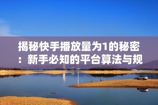 揭秘快手播放量为1的秘密：新手必知的平台算法与规则