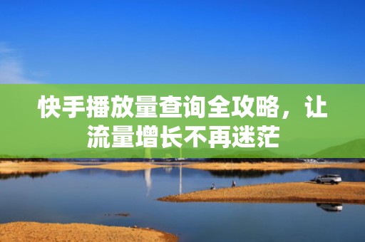 快手播放量查询全攻略，让流量增长不再迷茫