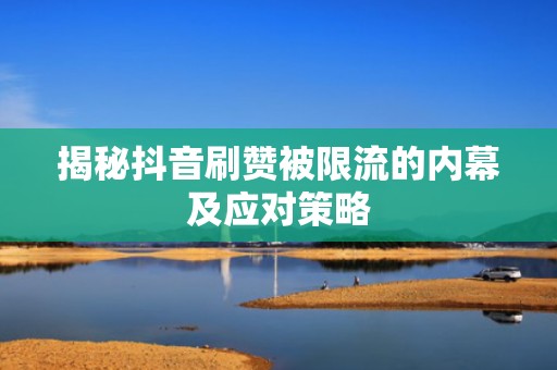 揭秘抖音刷赞被限流的内幕及应对策略