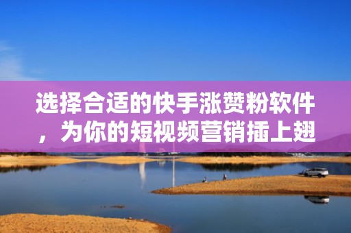 选择合适的快手涨赞粉软件，为你的短视频营销插上翅膀