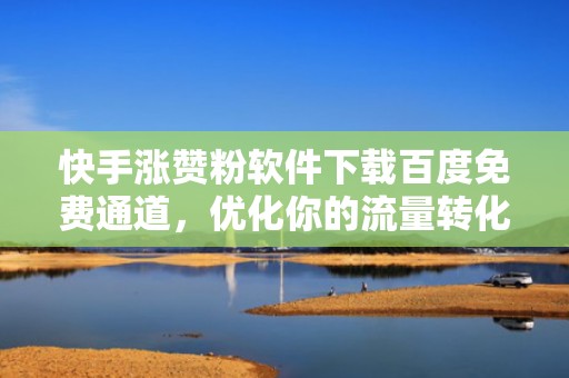 快手涨赞粉软件下载百度免费通道，优化你的流量转化率