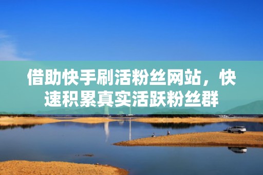 借助快手刷活粉丝网站，快速积累真实活跃粉丝群