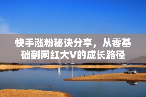 快手涨粉秘诀分享，从零基础到网红大V的成长路径