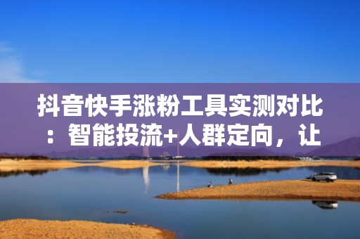 抖音快手涨粉工具实测对比：智能投流+人群定向，让自然流量翻倍增长