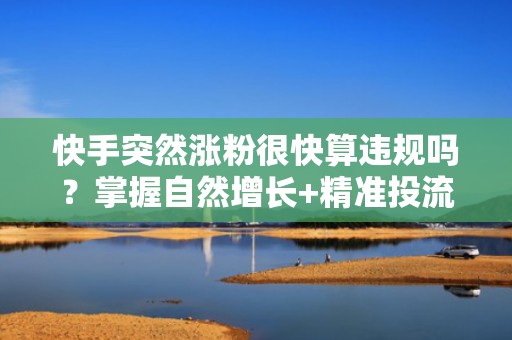 快手突然涨粉很快算违规吗？掌握自然增长+精准投流双驱动模型更稳更高效