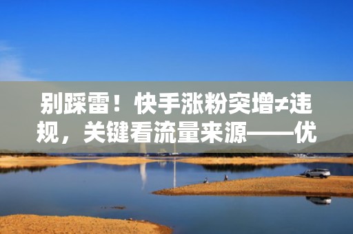 别踩雷！快手涨粉突增≠违规，关键看流量来源——优质投流渠道如何精准匹配账号标签