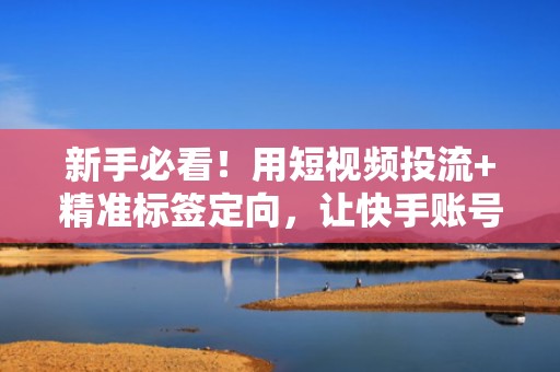新手必看!用短视频投流+精准标签定向,让快手账号7天实现自然流量翻倍增长 新手必看!用短视频投流+精准标签定向,让快手账号7天实现自然流量翻倍增长