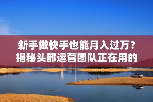 新手做快手也能月入过万？揭秘头部运营团队正在用的智能投流+涨粉闭环模型