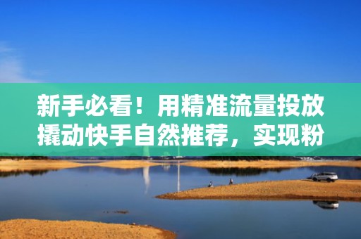 新手必看！用精准流量投放撬动快手自然推荐，实现粉丝爆发式增长