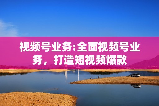 视频号业务:全面视频号业务，打造短视频爆款