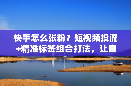 快手怎么张粉？短视频投流+精准标签组合打法，让自然流量翻倍增长