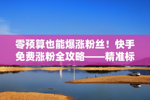 零预算也能爆涨粉丝！快手免费涨粉全攻略——精准标签+高完播率内容+智能投流组合打法