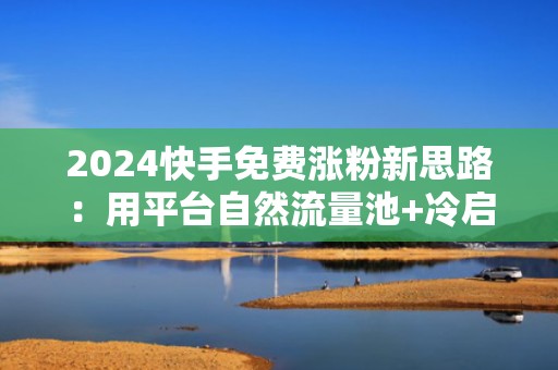 2024快手免费涨粉新思路：用平台自然流量池+冷启动投流策略快速突破1万粉丝