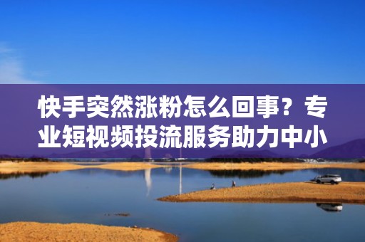 快手突然涨粉怎么回事？专业短视频投流服务助力中小创作者快速突破冷启动瓶颈