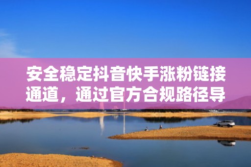 安全稳定抖音快手涨粉链接通道，通过官方合规路径导流，保障账号权重不降、流量持续进阶