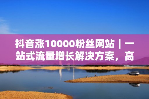 抖音涨10000粉丝网站｜一站式流量增长解决方案，高转化定向投放+智能素材优化