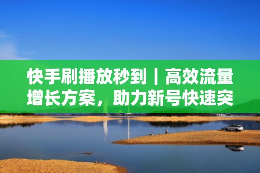快手刷播放秒到|高效流量增长方案,助力新号快速突破冷启动瓶颈