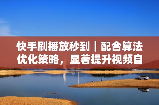 快手刷播放秒到|配合算法优化策略,显著提升视频自然流量与互动转化