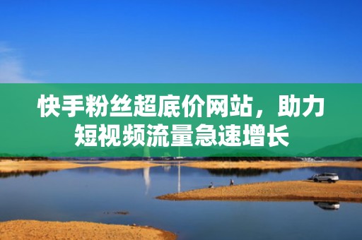 快手粉丝超底价网站，助力短视频流量急速增长