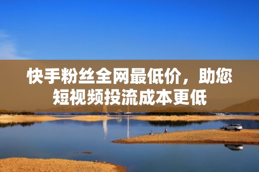 快手粉丝全网最低价，助您短视频投流成本更低