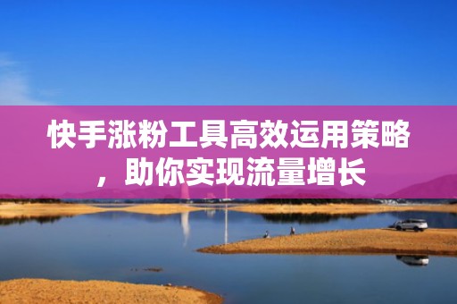 快手涨粉工具高效运用策略，助你实现流量增长
