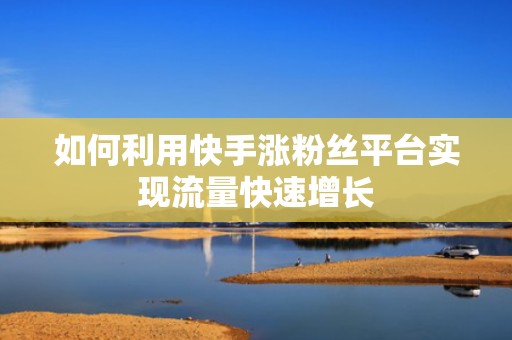 如何利用快手涨粉丝平台实现流量快速增长