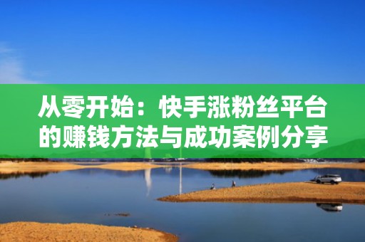 从零开始：快手涨粉丝平台的赚钱方法与成功案例分享