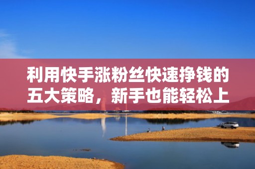 利用快手涨粉丝快速挣钱的五大策略，新手也能轻松上手