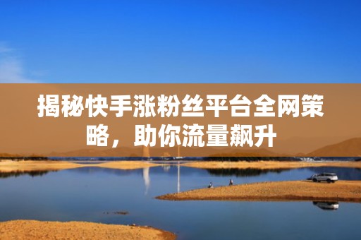 揭秘快手涨粉丝平台全网策略，助你流量飙升