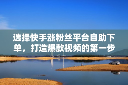 选择快手涨粉丝平台自助下单，打造爆款视频的第一步