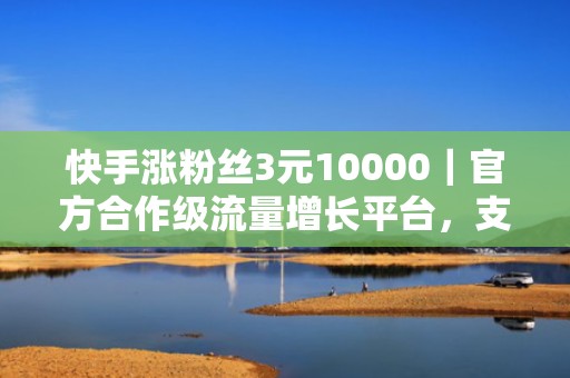 快手涨粉丝3元10000｜官方合作级流量增长平台，支持定向地域/兴趣/行为投放，ROI持续走高